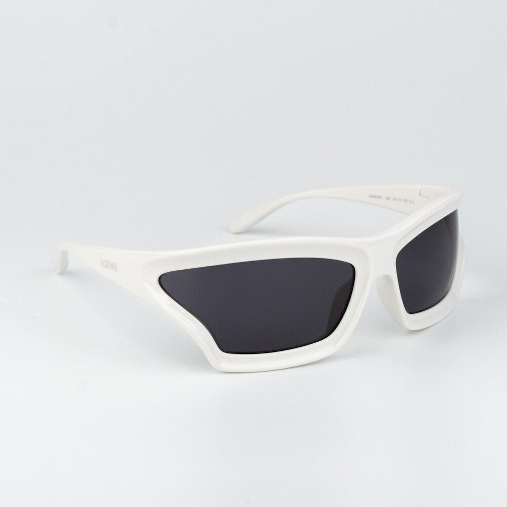 Loewe Men Sunglasses White Grey Wraparound LW40143U 25A NEW AUTHENTIC